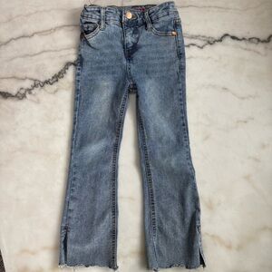 Beautees by Amy Byer Girls Size 5 Split Flare Jeans Medium Wash Denim